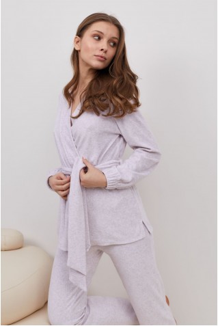 Комплект жакет со штанами велюр на хлопковой основе Your Touch VL-6800